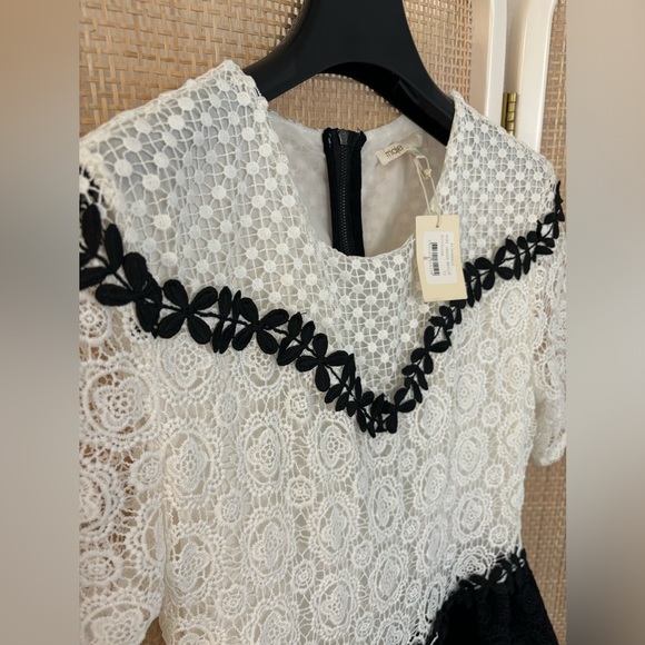 Maje Brand New Two-Tone Renald Lace Skater Dress size 2 | XS/S Fit - Tag on - Picture 8 of 10